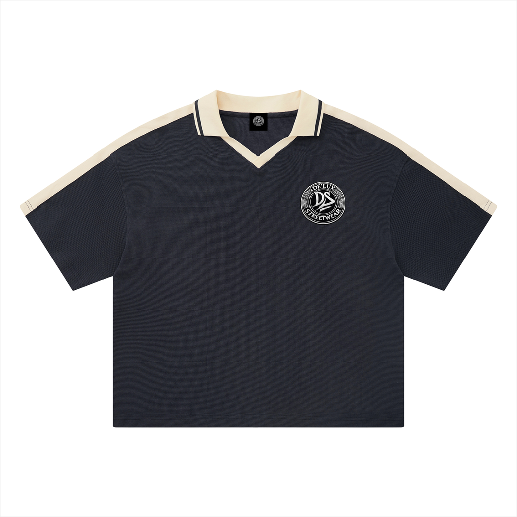 Unisex Color Block Polo Shirt