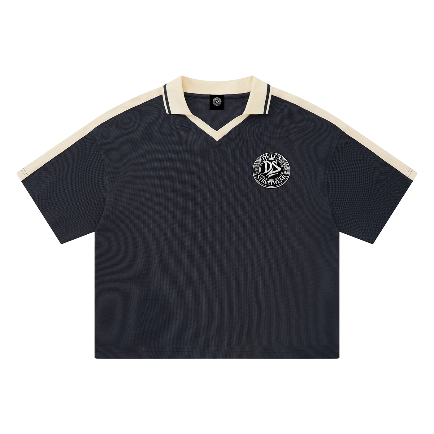 Unisex Color Block Polo Shirt