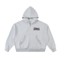 DeLuX Fleeced Full-Zip Boxy Hoodie