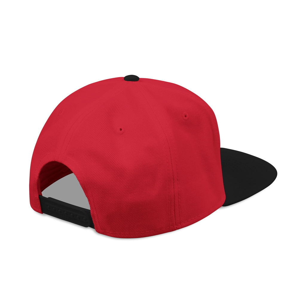 Mens Embroidered 'Delux' Snapback Cap – Streetwear Flat-Brim Hat