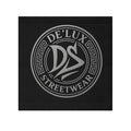 DS De'Lux Streetwear Logo Face Towel - Black/White Cotton Hand Towel