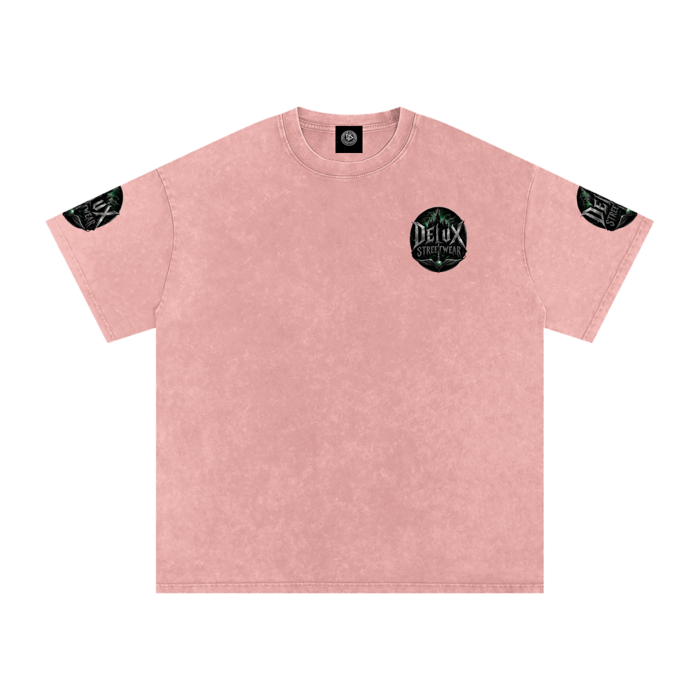 DeLuX Midnight Snow Washed Oversized Cotton T-Shirt