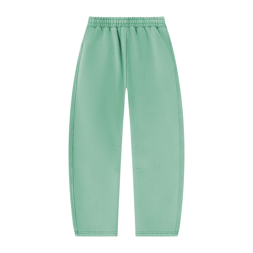 DeLuX Vintage Wash Barrel Leg Fleece Sweatpants