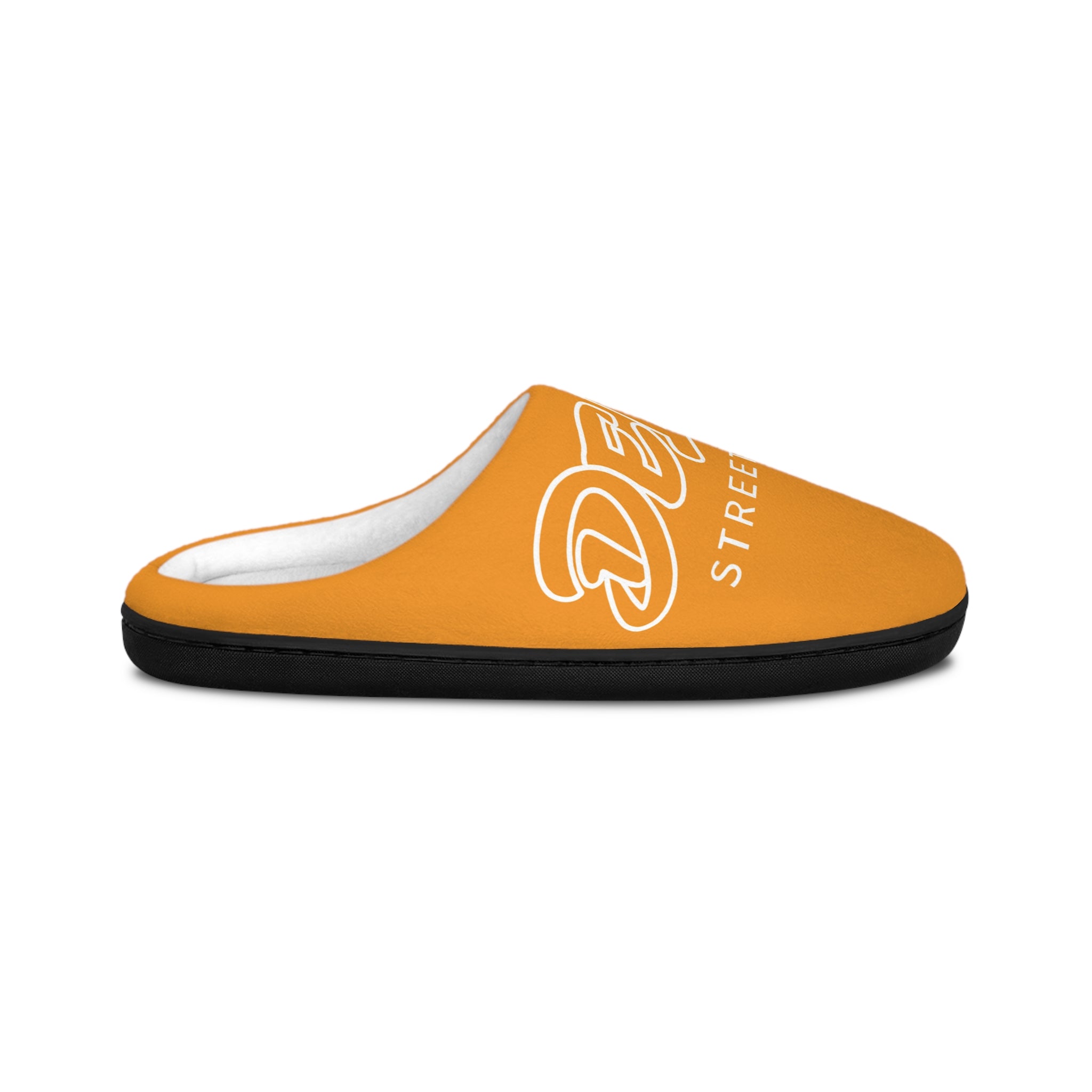 Indoor Slippers - Orange "Delux Streetwear" Comfortable Men’s House Shoes