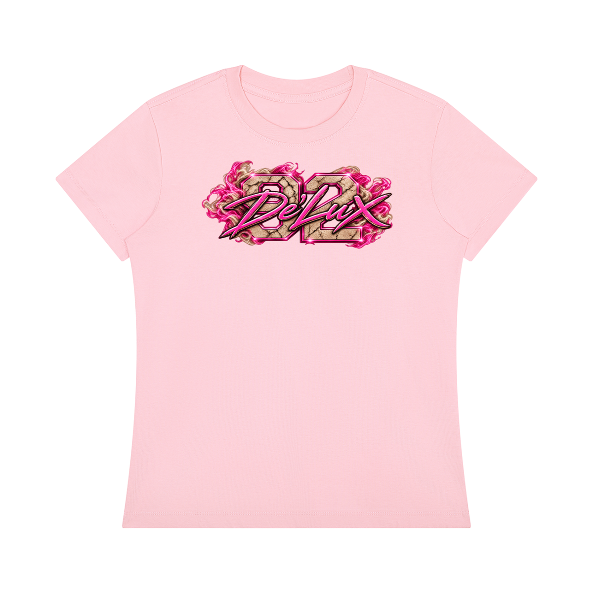 DeLuX Women's Regular Fit Crewneck T-Shirt