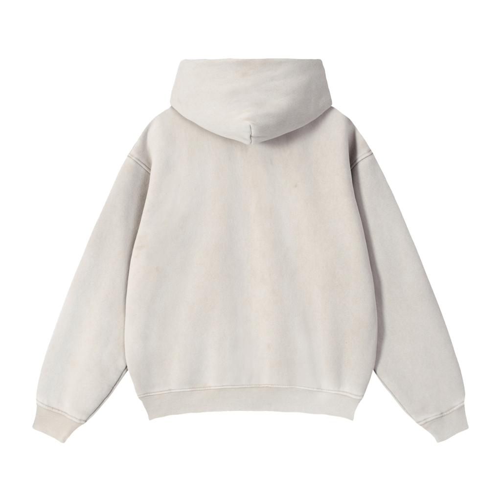 DeLuX Zip-Through Boxy Fleece Hoodie