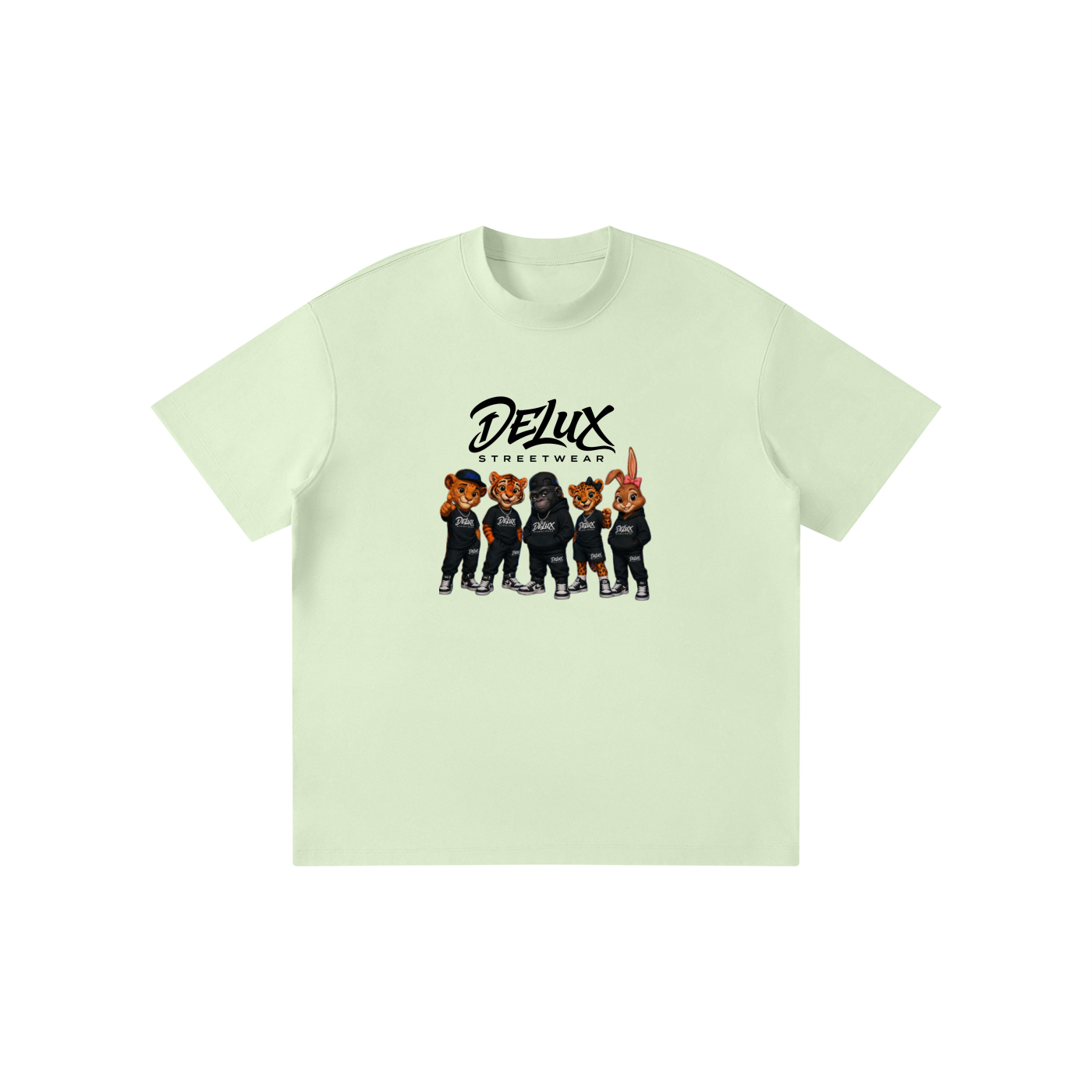 DeLuX Cartoon Kid’s Solid Crewneck T-Shirt
