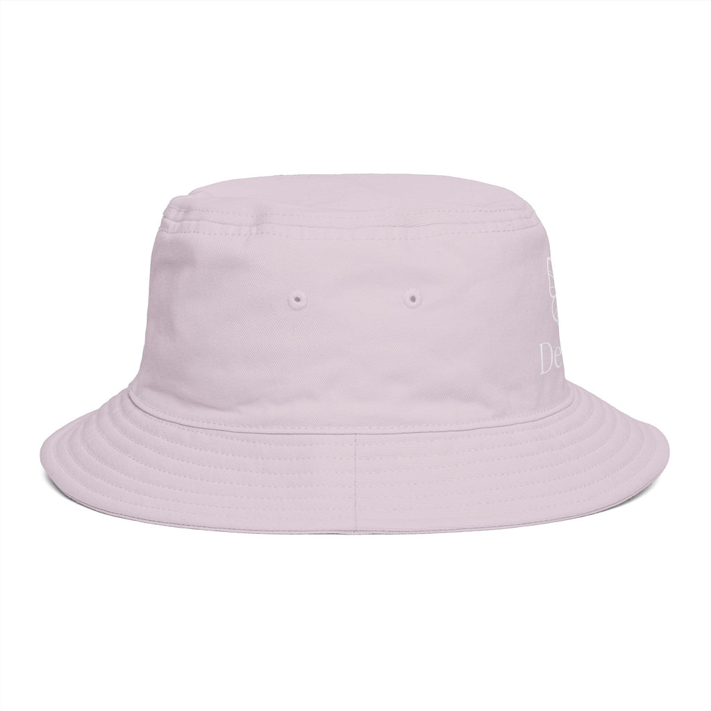 Women De’LuX Butterfly Bucket Hat — Embroidered Brown Fashion Hat