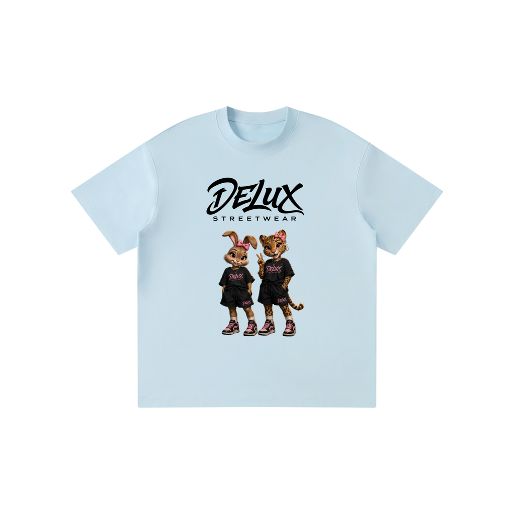 DeLuX Cartoon Kid’s Solid Crewneck T-Shirt