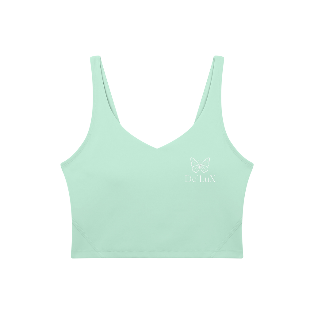 Women's V-Neck Yoga Sports Bra