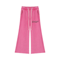 DeLuX Women’s Mineral Wash Flared Leg Sweatpants