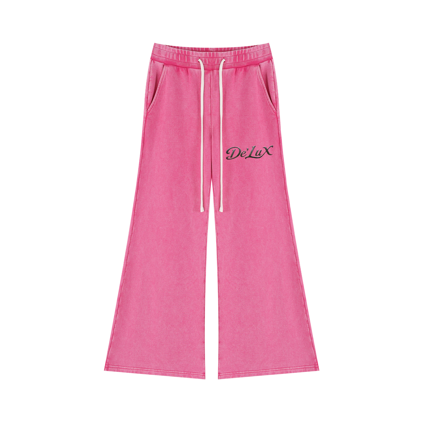 DeLuX Women’s Mineral Wash Flared Leg Sweatpants