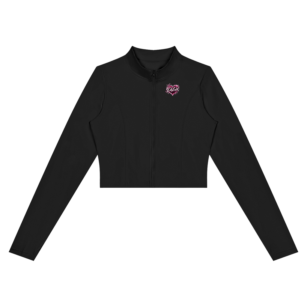 DeLuX Women’s Crop Yoga Sports Jacket