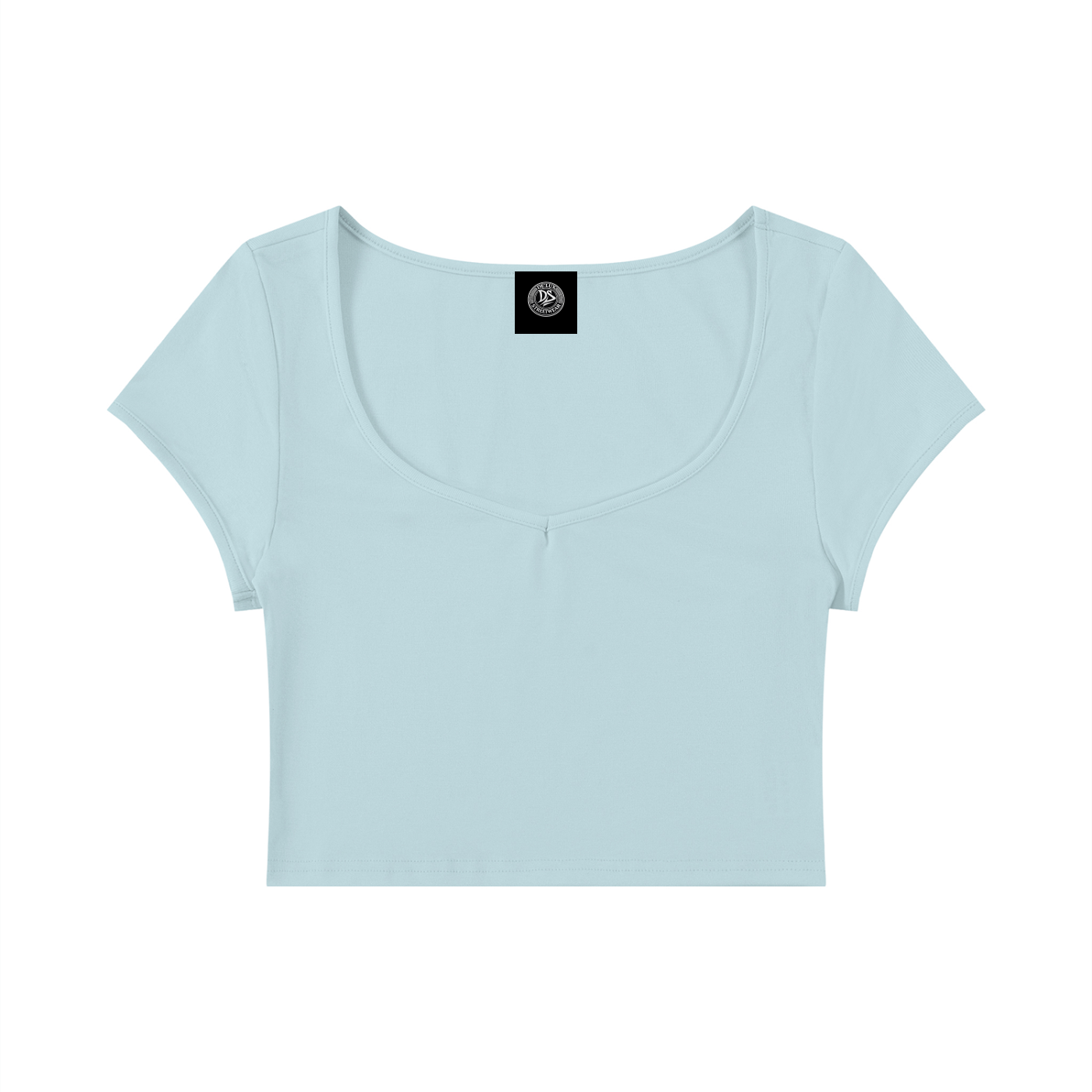 DeLuX Women's Slim Cap Sleeve Crop T-Shirt