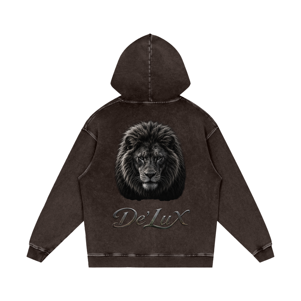 KING Snow Washed Loose Cotton Hoodie