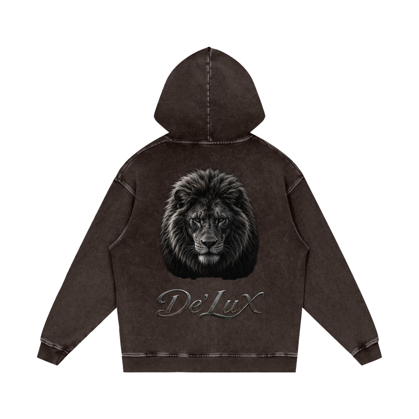 KING Snow Washed Loose Cotton Hoodie