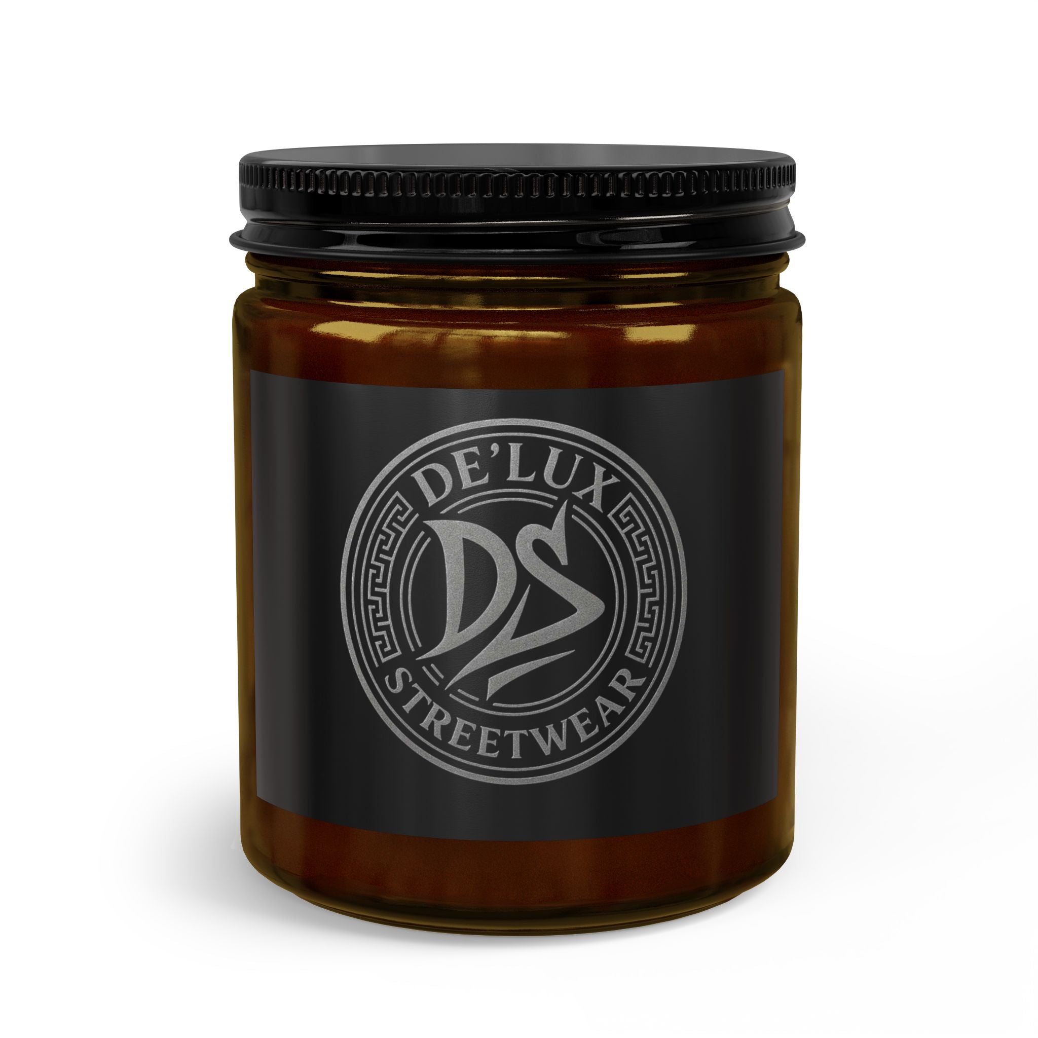 Amber Glass Candle Set with Matches & Wick Trimmer — Luxe Home Candle Gift