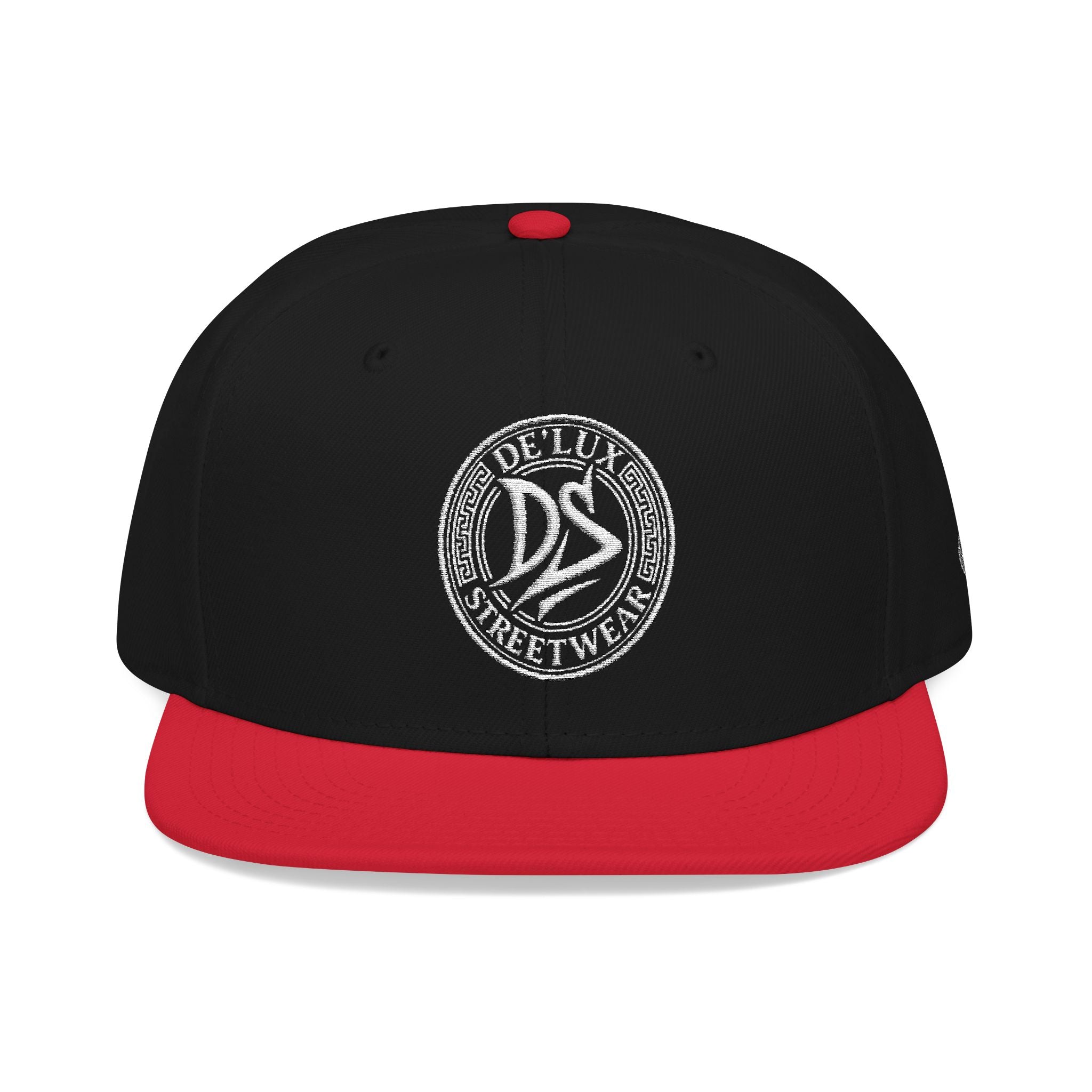 Embroidered Snapback Hat — Vintage Circle Logo Streetwear Cap