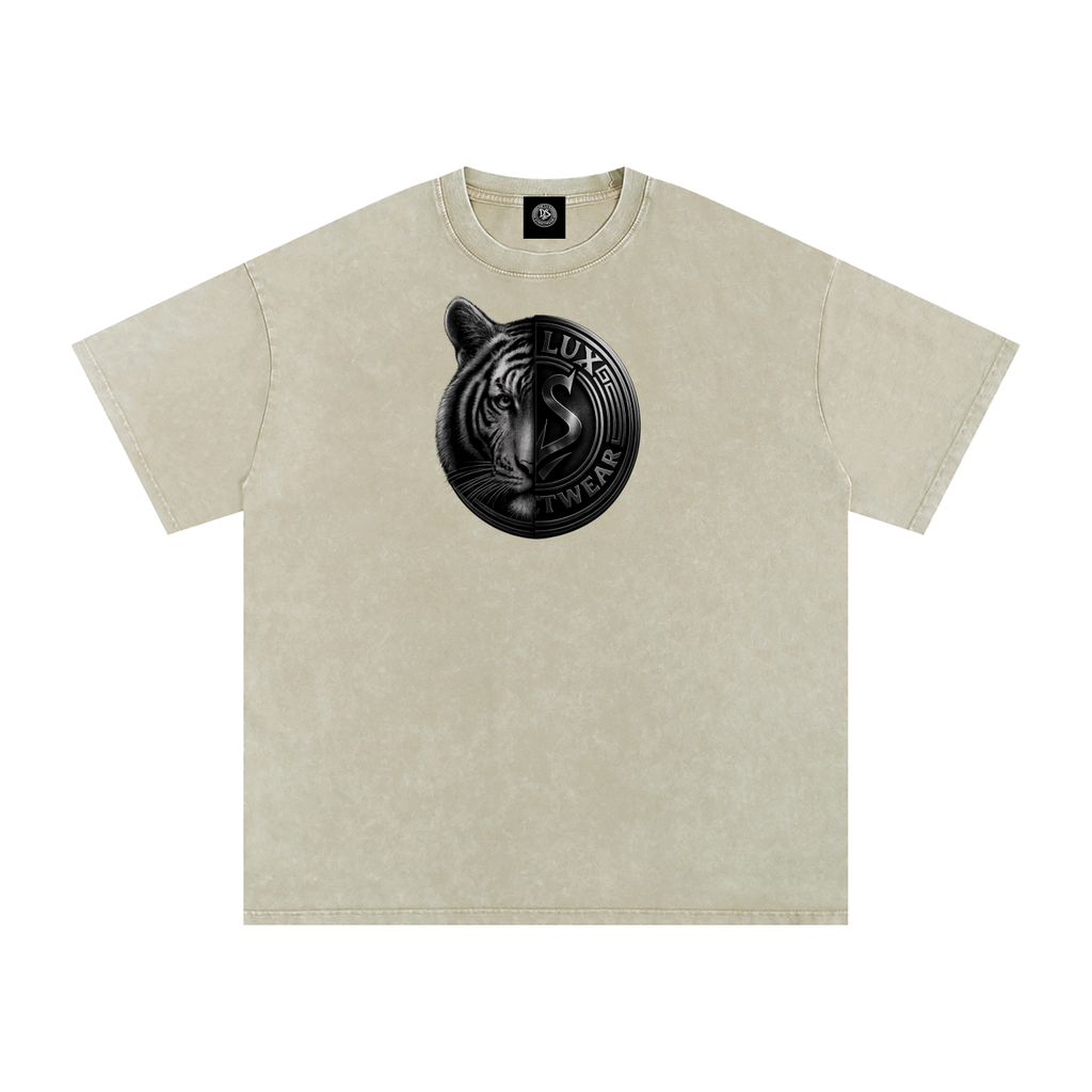 DeLuX Solitary Snow Washed Oversized Cotton T-Shirt