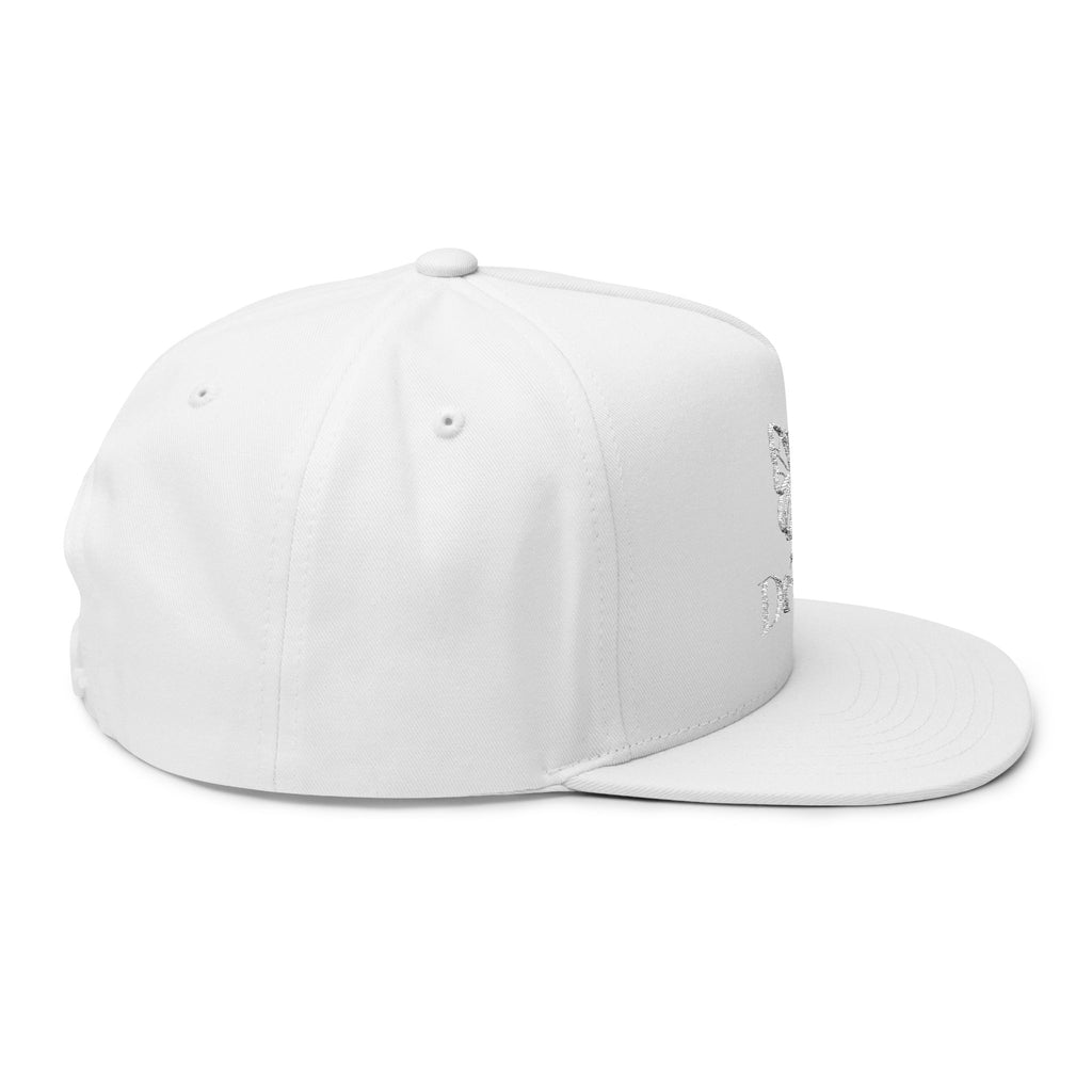 DeLuX Women Embroidered Butterfly Rhinestone Flat Bill Cap — Luxe 'Bee Lux' Snapback