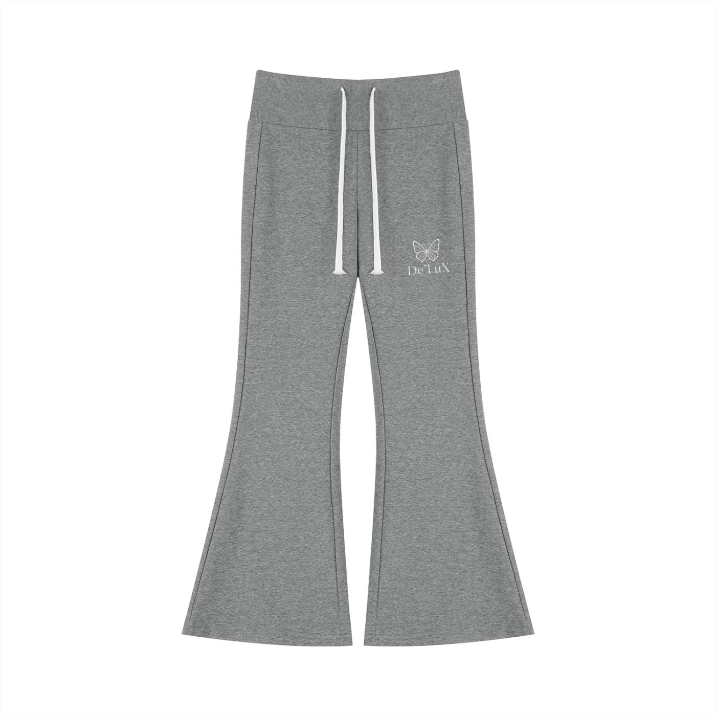 DeLuX Women's Drawstring Flared Leg Pants