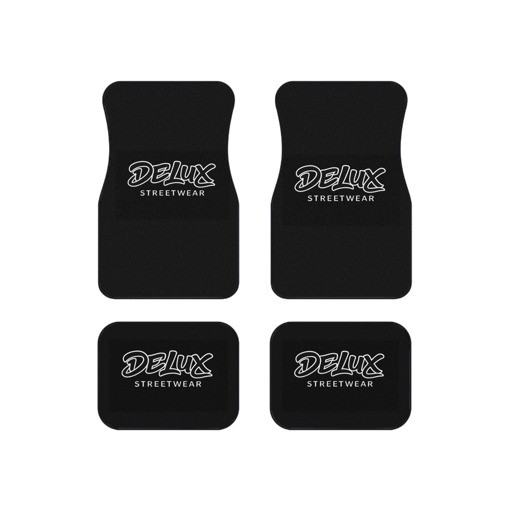 Car Mats — Delux Streetwear Black Floor Mat Set (4-Piece)