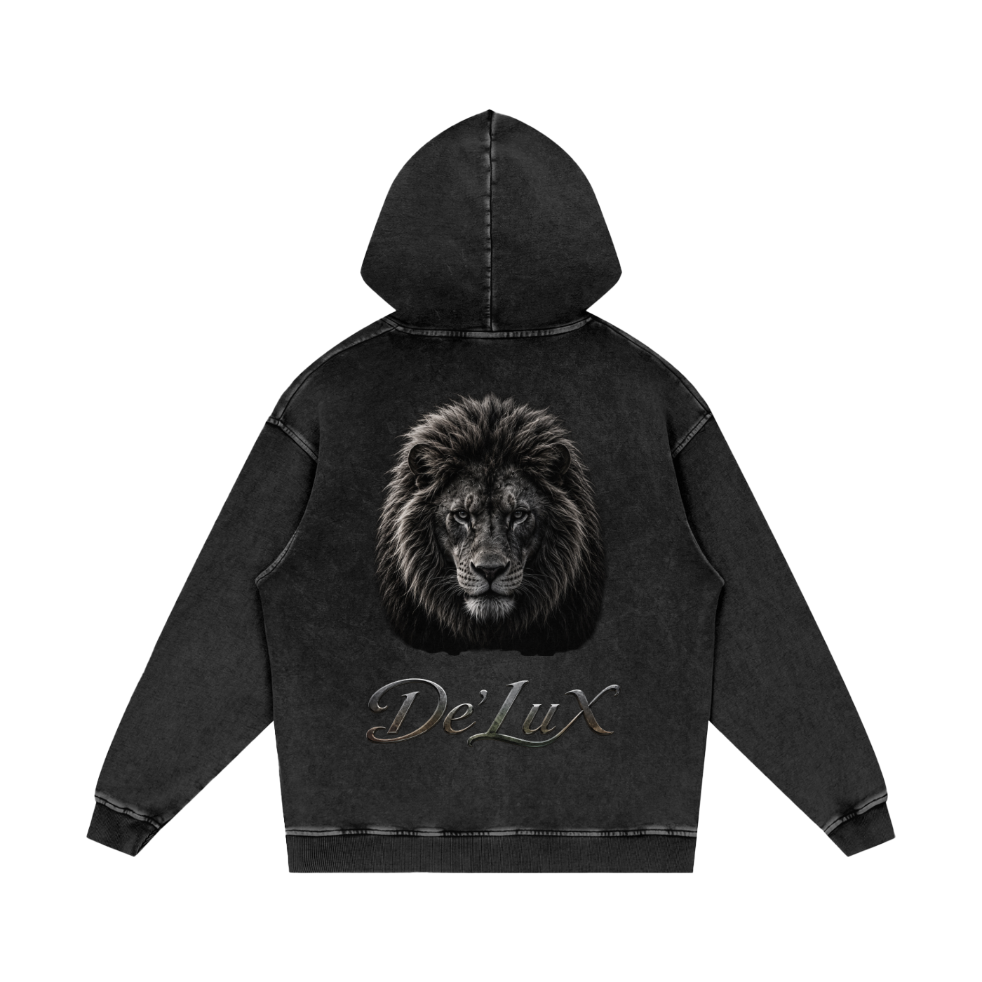 KING Snow Washed Loose Cotton Hoodie