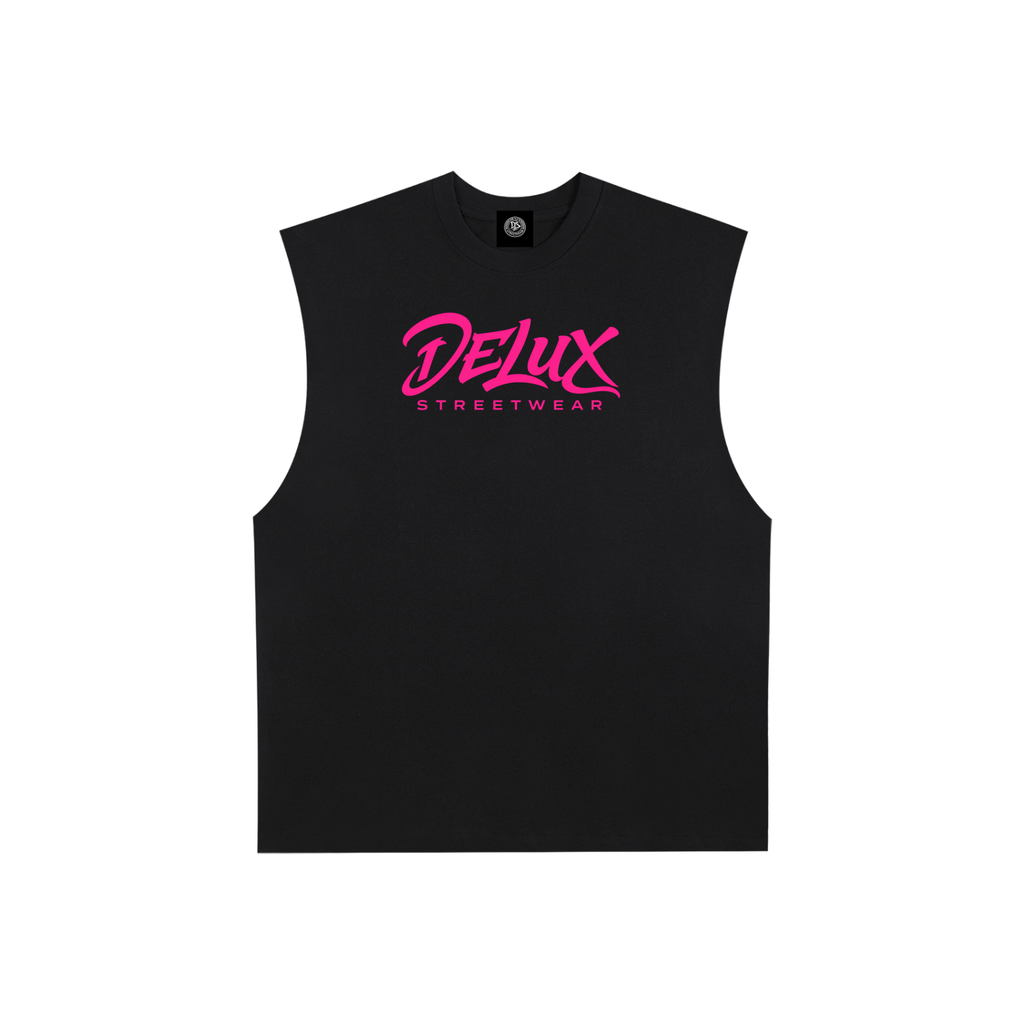 DeLuX Raw Edge Cotton Tank Top