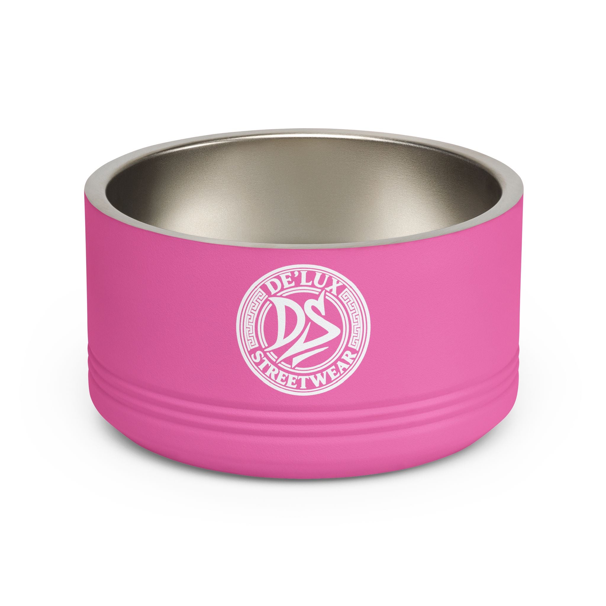 Ceramic-Style Stainless Pet Bowl — 18oz Modern Dog & Cat Feeder