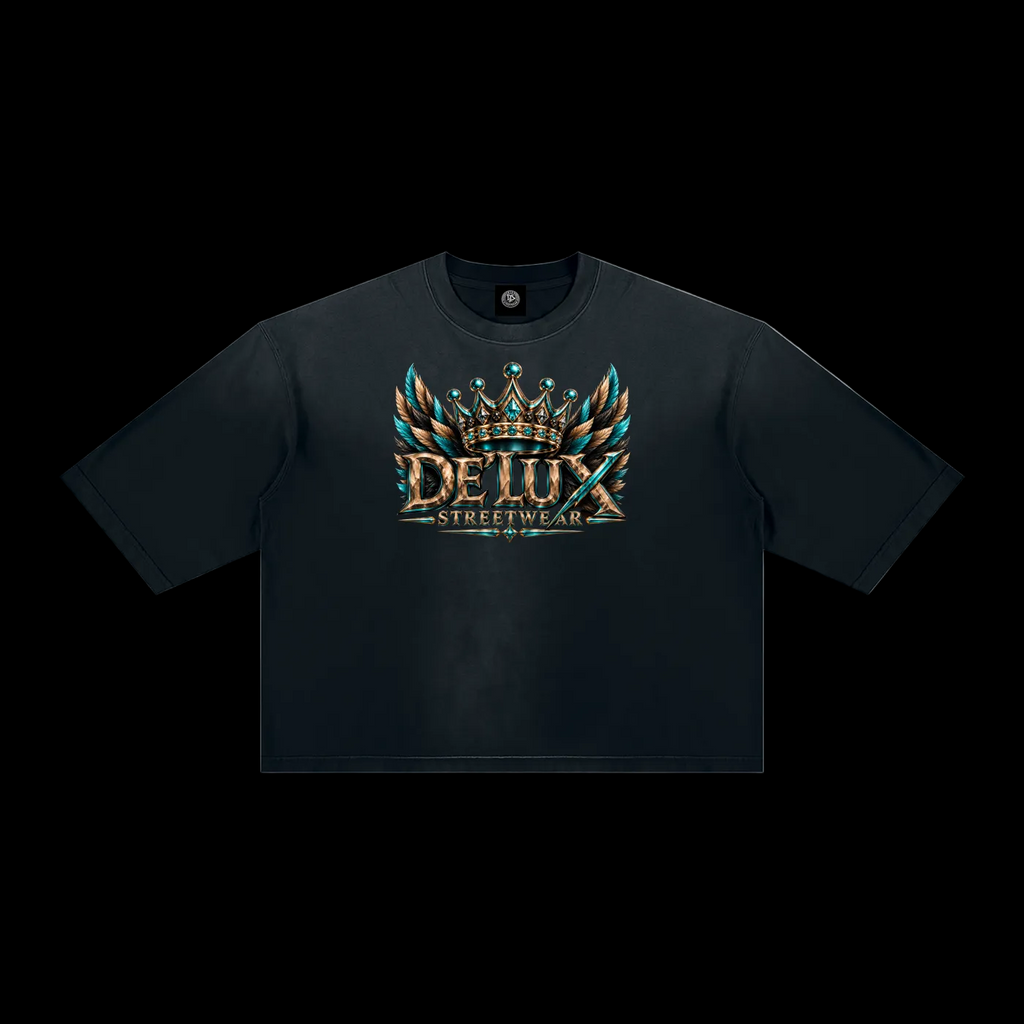 DeLuX Vintage Wash Sunfade Boxy T-Shirt