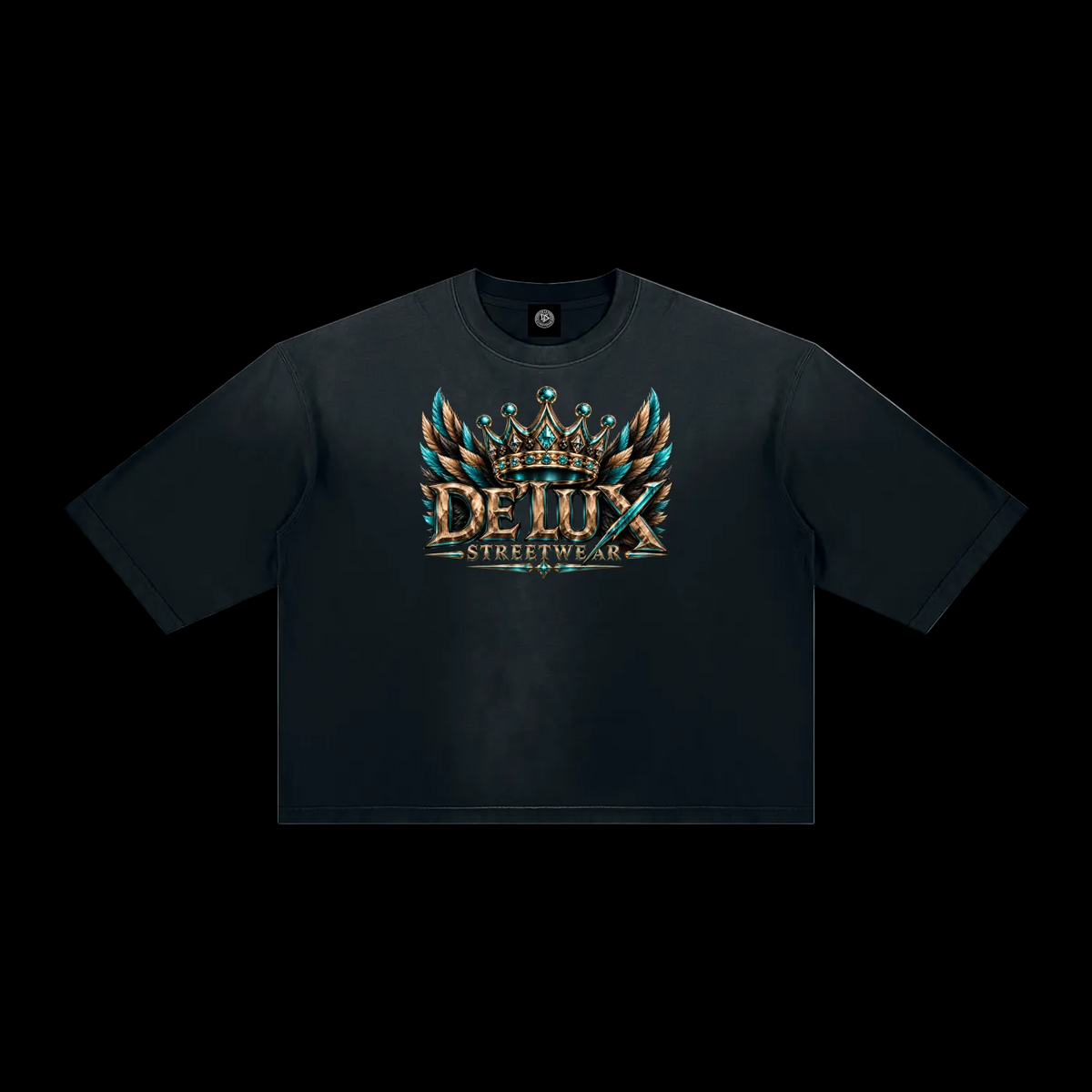 DeLuX Vintage Wash Sunfade Boxy T-Shirt