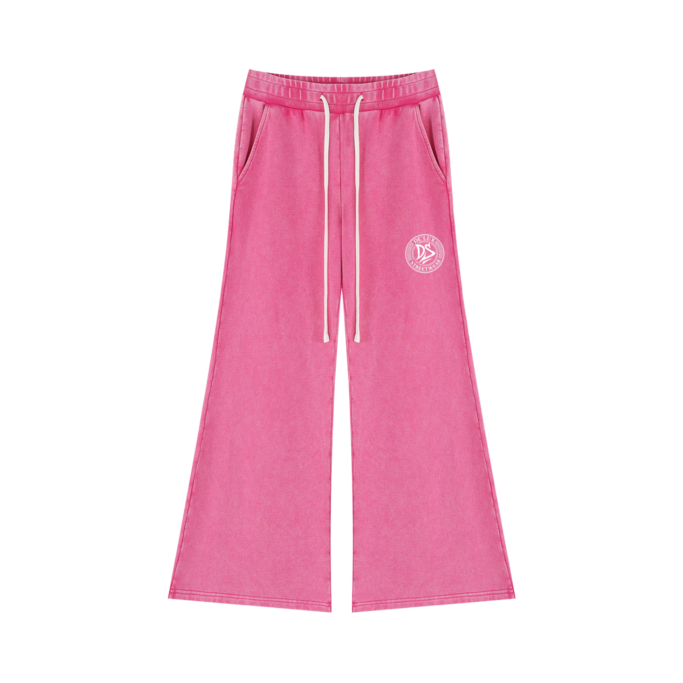 DeLuX Women’s Mineral Wash Flared Leg Sweatpants