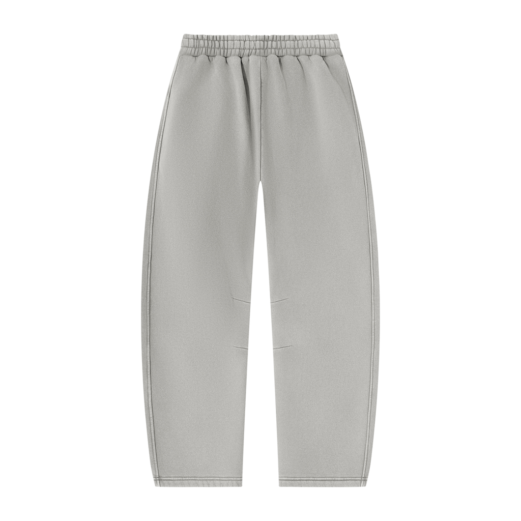 DeLuX Vintage Wash Barrel Leg Fleece Sweatpants