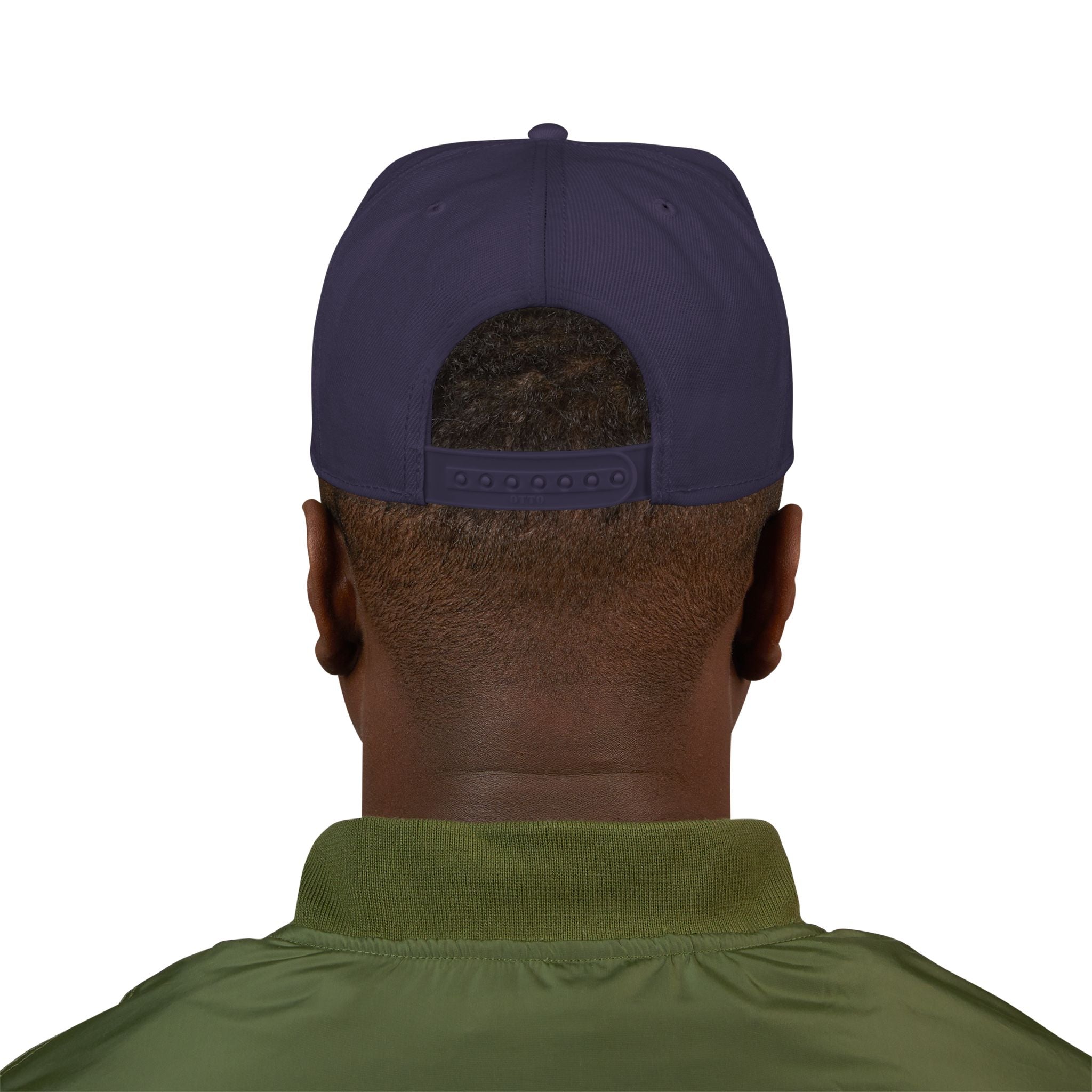 Mens Embroidered 'Delux' Snapback Cap – Streetwear Flat-Brim Hat