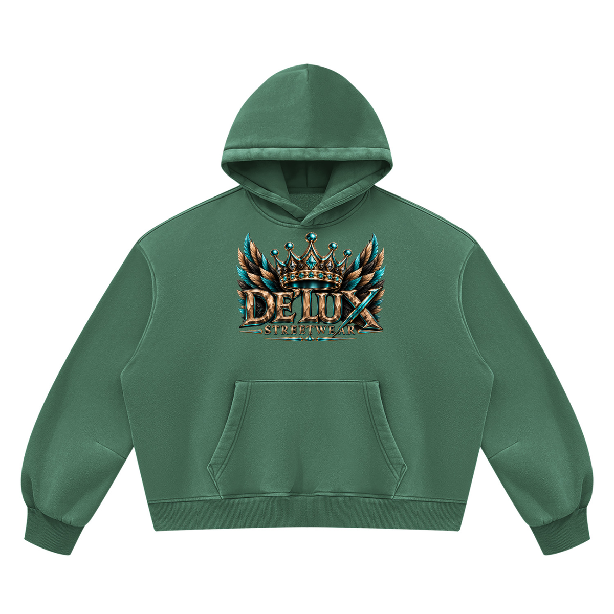 DeLuX  Boxy Fleece Hoodie