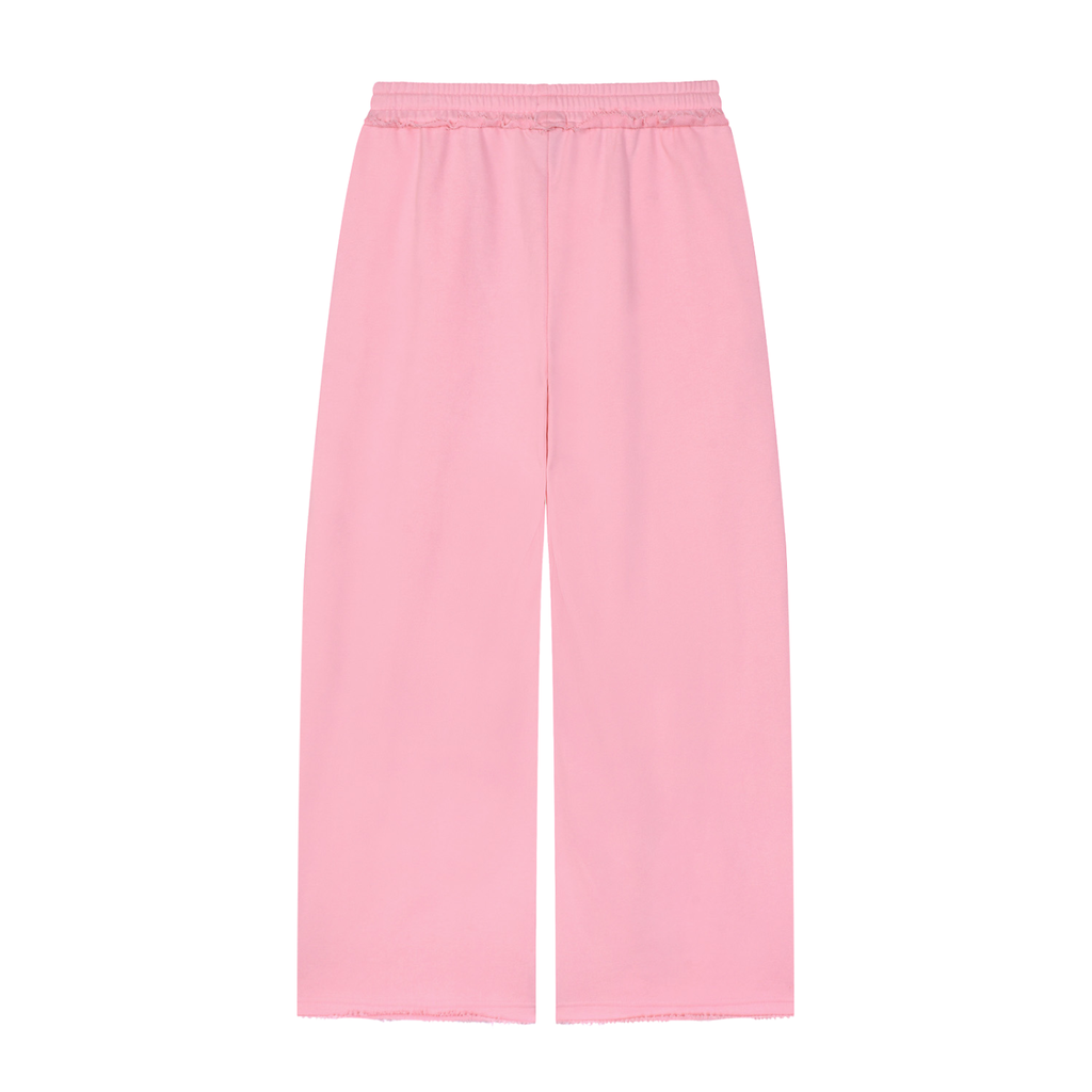 DeLuX Women’s Wide Leg Raw Edge Sweatpants