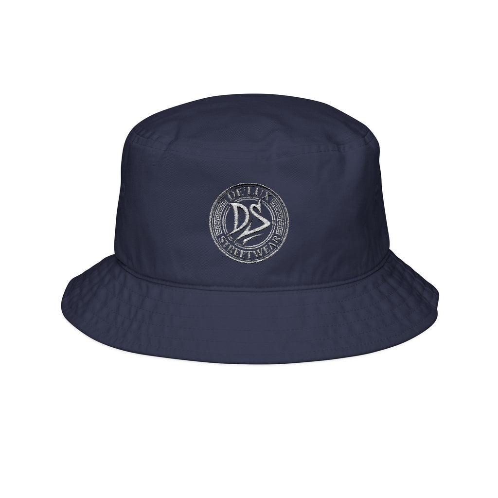 Embroidered DS Streetwear Logo Bucket Hat — Casual Urban Sun Protection