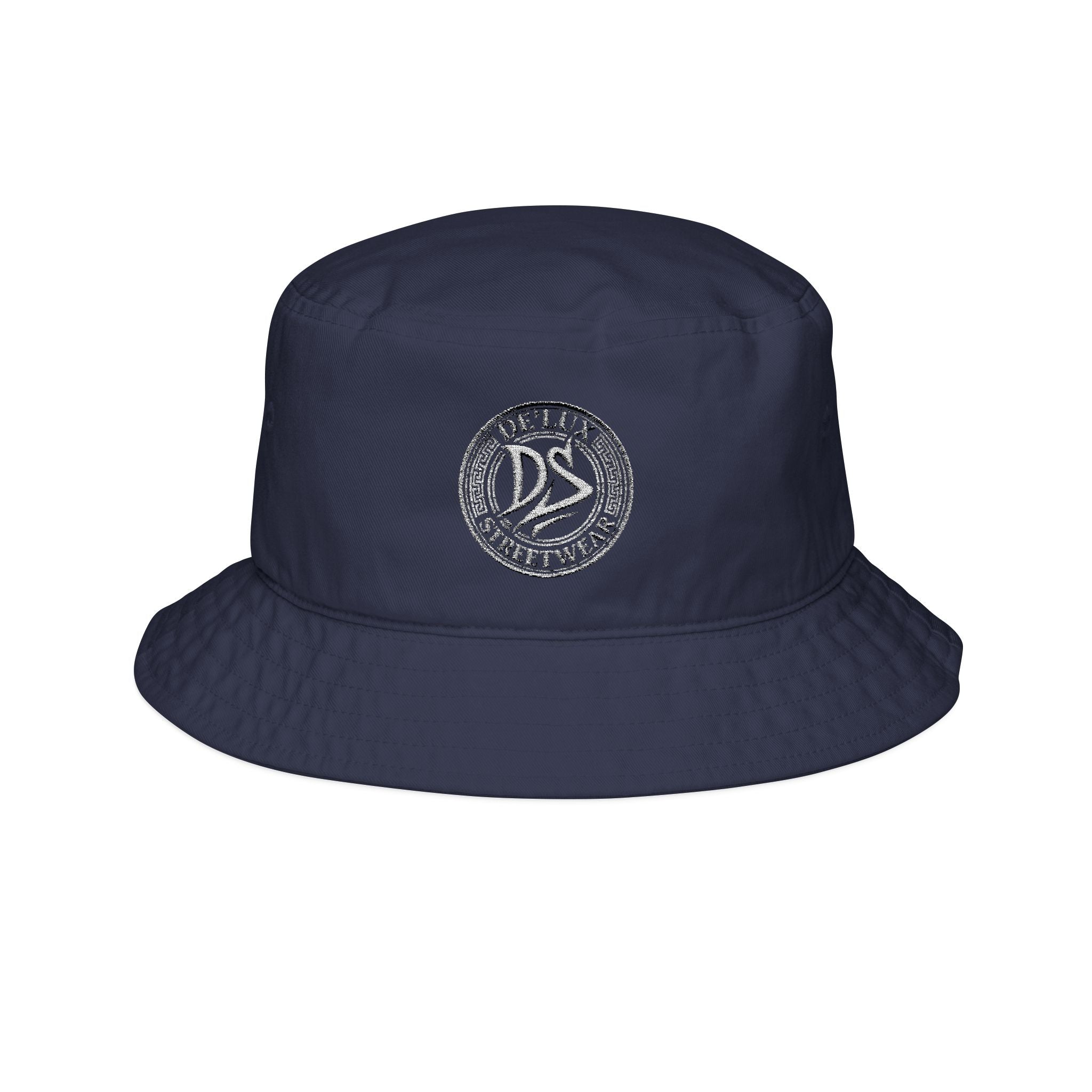 Embroidered DS Streetwear Logo Bucket Hat — Casual Urban Sun Protection