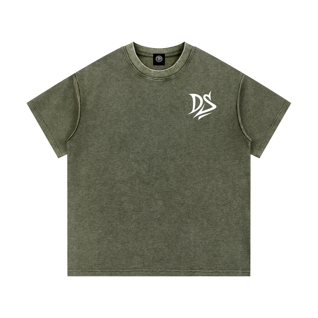 Mineral Wash Waffle Knit T-Shirt