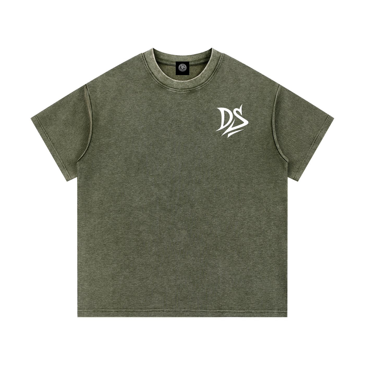 Mineral Wash Waffle Knit T-Shirt