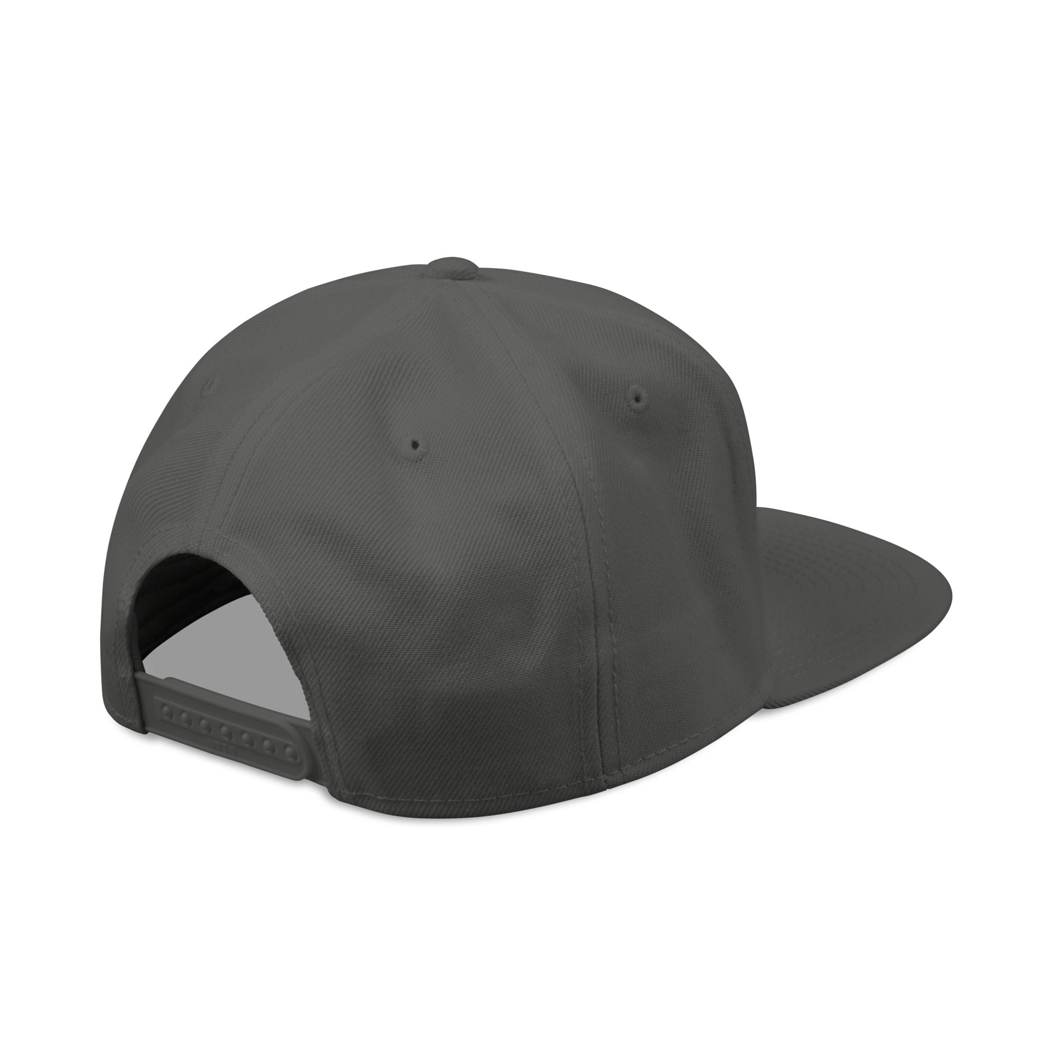 Embroidered Snapback Hat — Vintage Circle Logo Streetwear Cap