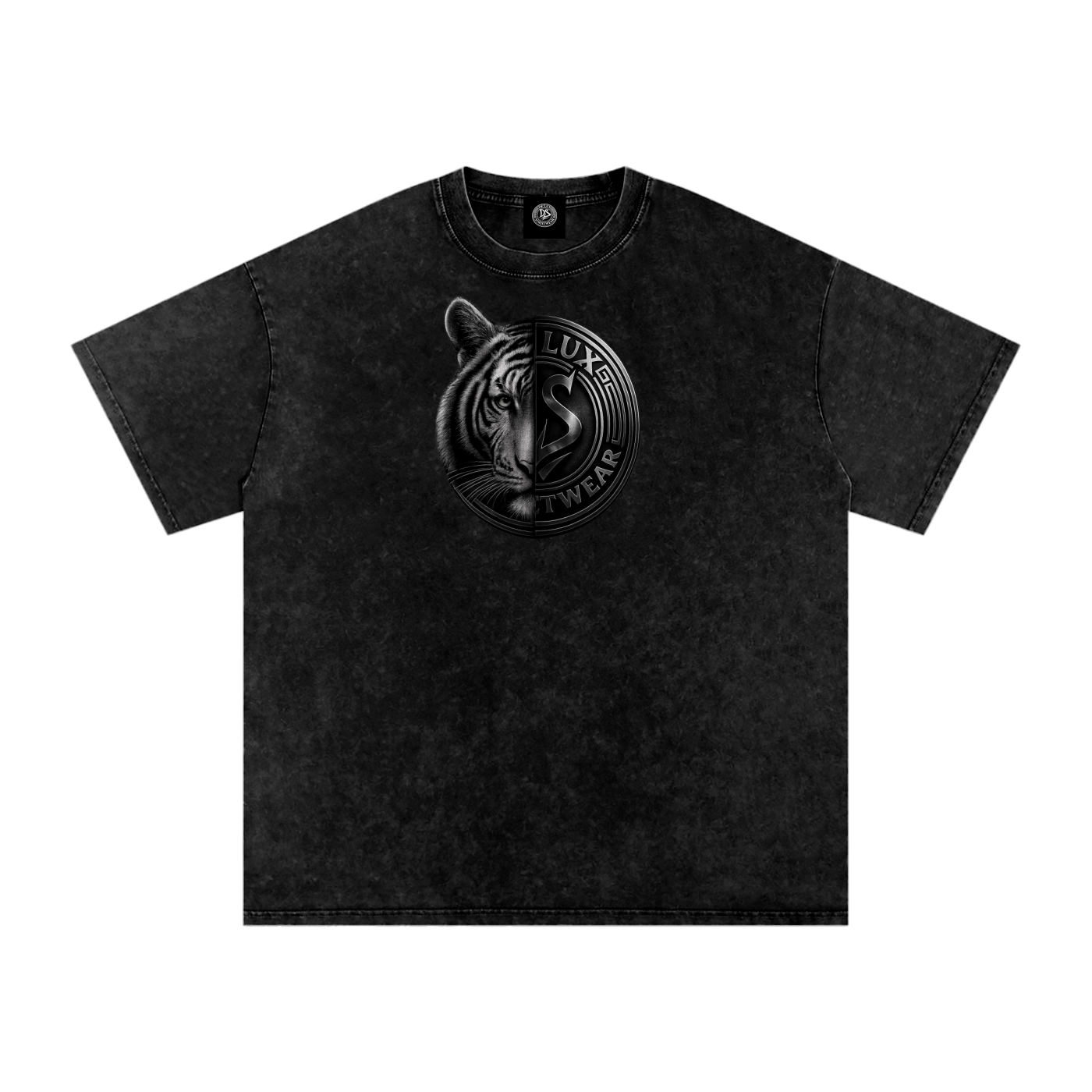 DeLuX Solitary Snow Washed Oversized Cotton T-Shirt