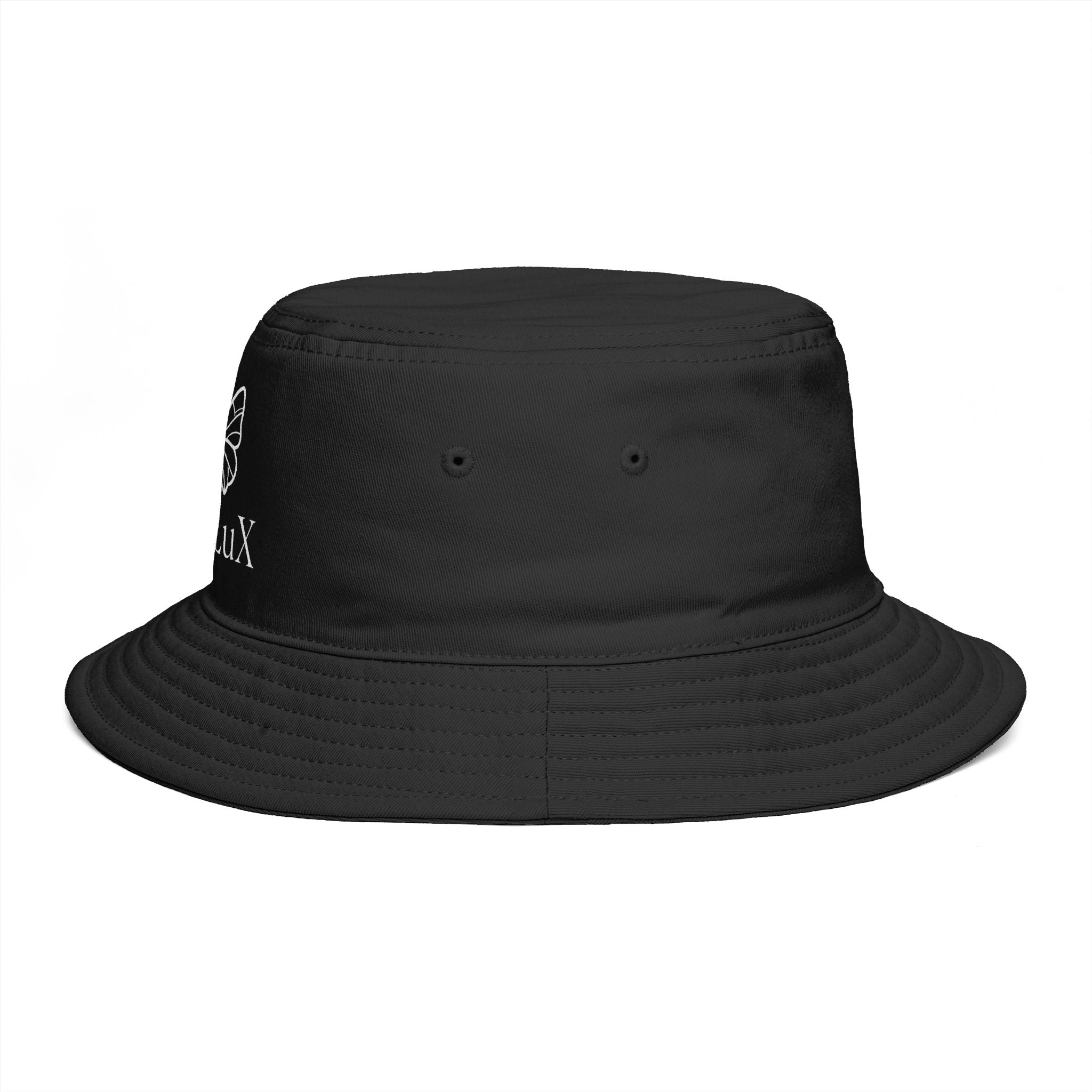 Women De’LuX Butterfly Bucket Hat — Embroidered Brown Fashion Hat