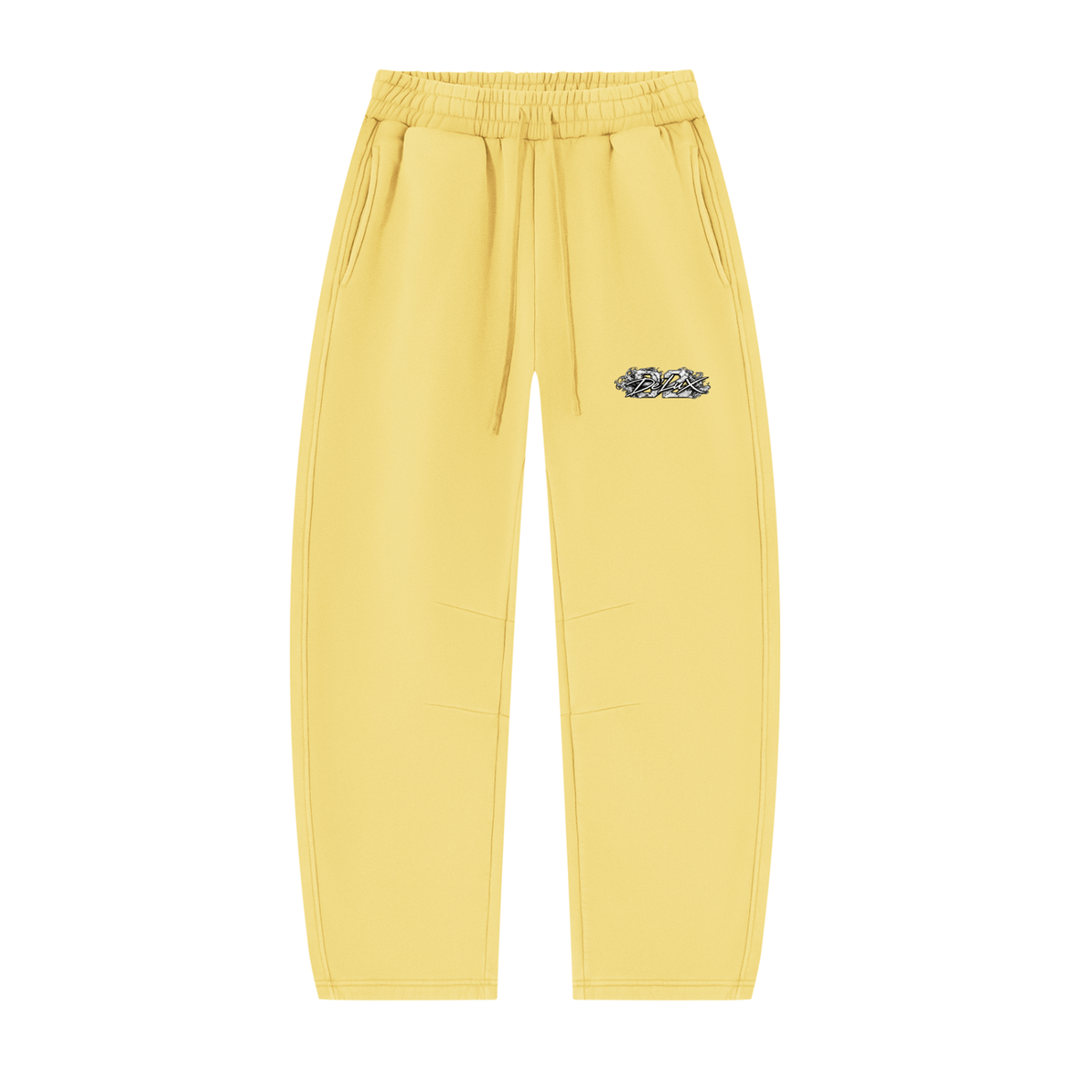 DeLuX Vintage Wash Barrel Leg Fleece Sweatpants