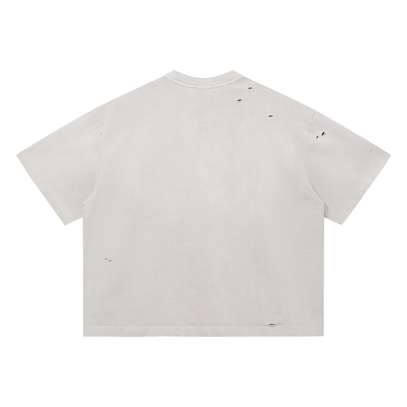 DeLuX Vintage Washed Distressed Boxy Oversized T-Shirt