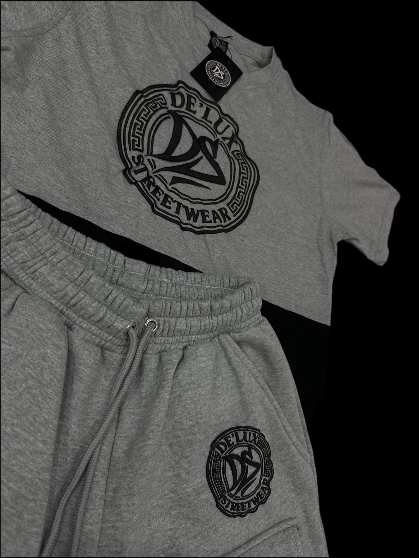 DE’LUX Streetwear Grey & Black Set