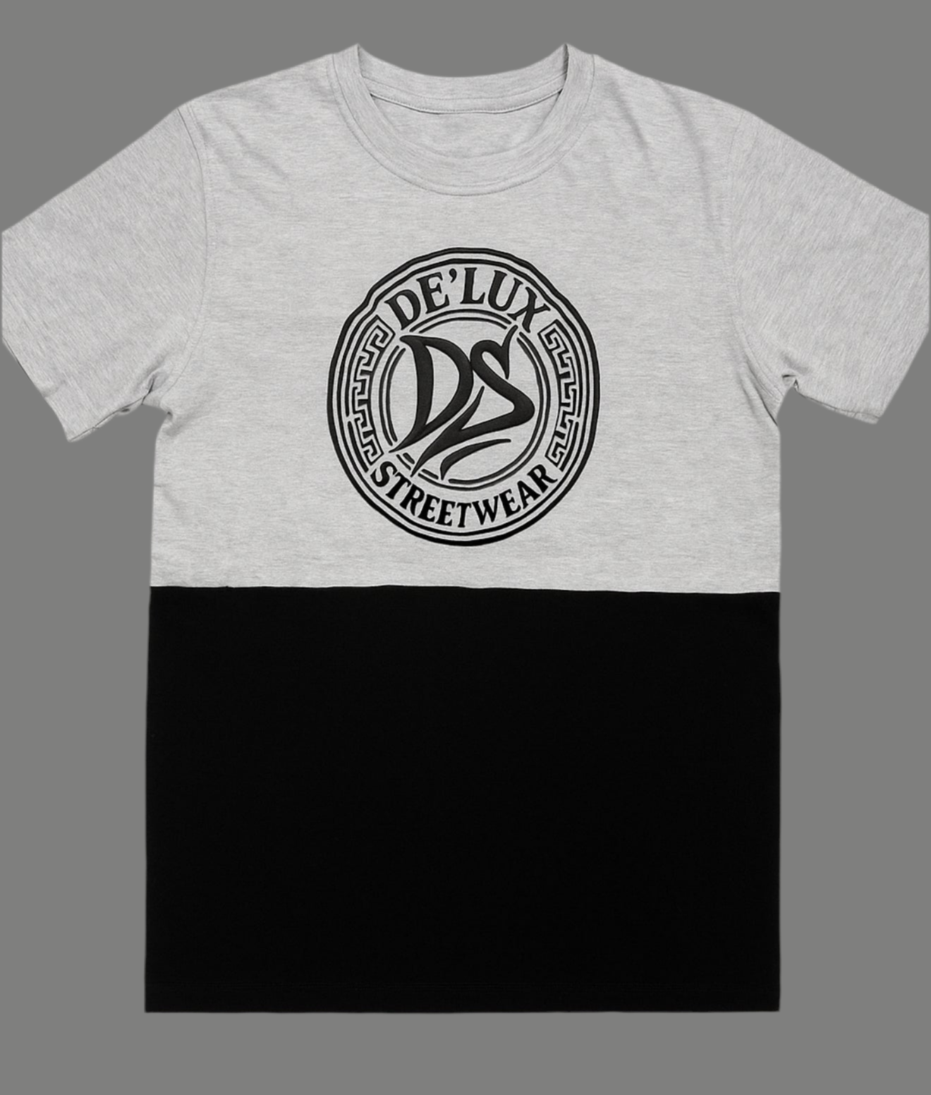 DE’LUX Streetwear Grey/Black T-Shirt