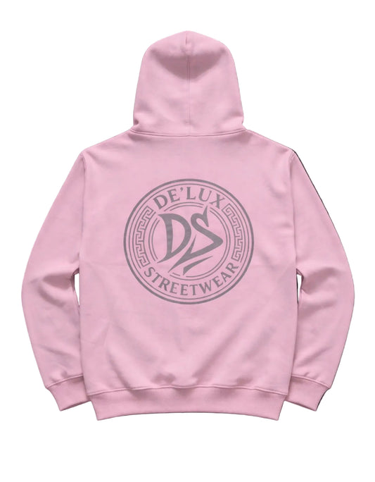 De’LuX Streetwear Pink/Grey Hoodie