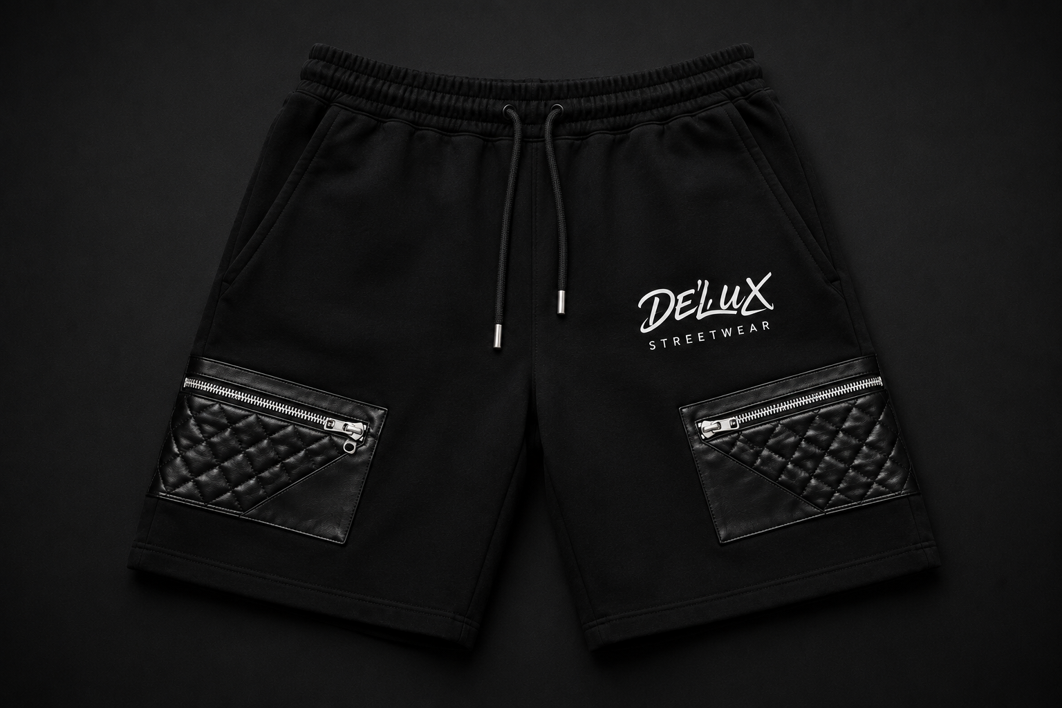 De’LuX Quilted Cargo Shorts (Men)