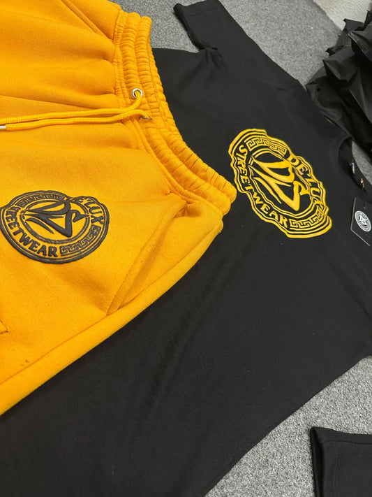 DE’LUX Streetwear Black & Yellow T-Shirt Set - De’LuX StreetWear